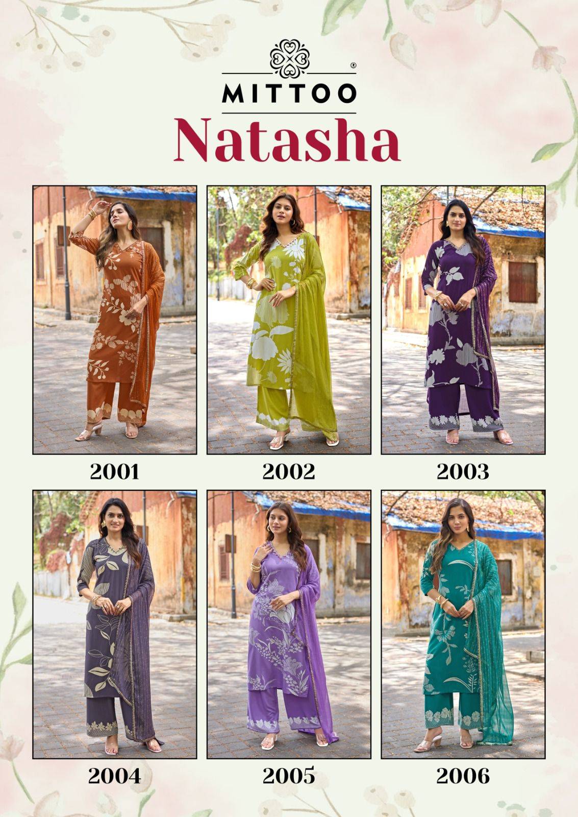 NATASHA By MITTOO 2001 To 2006 Series Designer Ethnic Wear Collection Rayon Kurtis At Wholesale Price